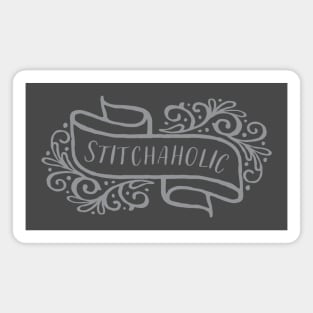 Stitchaholic Gray Magnet